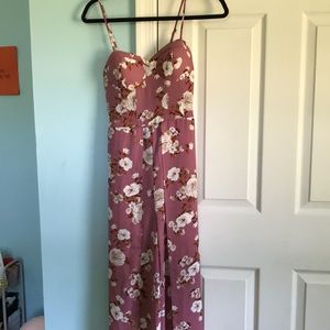 Xhilaration partially exposed leg jumpsuit